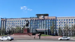 Названа предварительная причина пожара в акимате Актюбинской области