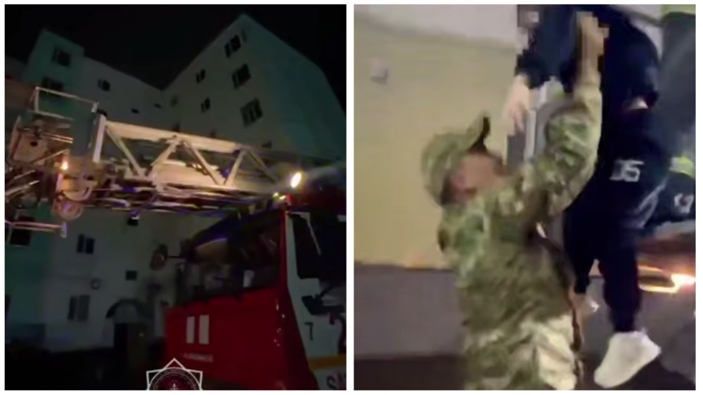 В Сатпаеве спасли пять человек во время пожара: среди них четверо детей