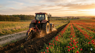 Краснокнижные тюльпаны пустили под трактор в Туркестанской области