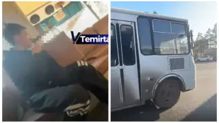 Водитель автобуса напал на пассажира из-за еды в Темиртау