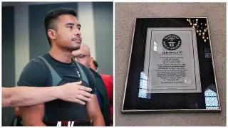 Сингапурский силач установил невероятный рекорд Гиннесса и посвятил его сыну