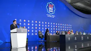 Кошанов рассказал о новой Конституции коллегам из 155 стран