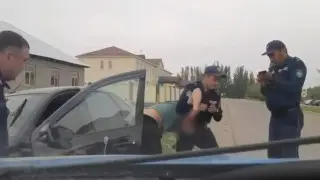 Полицейская погоня в Жамбылской области попала на видео