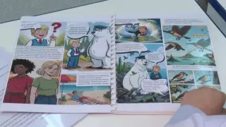 Казахстанские школьницы создали уникальный комикс для слабовидящих детей