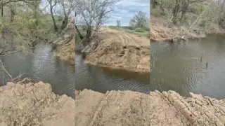 Переправы больше нет - последствия паводка в ЗКО сняли на видео