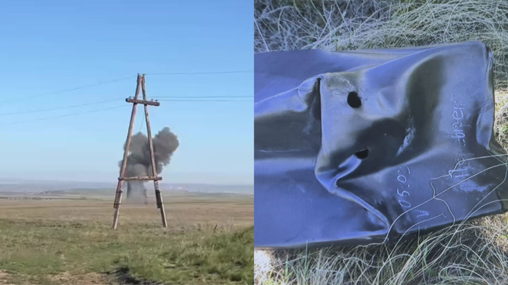 “Хлопок и дым“. Падение беспилотника сняли на видео в Актюбинской области
