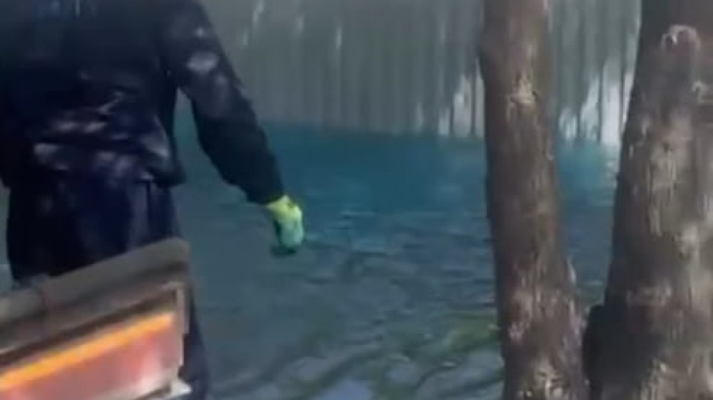 “Окрашивание“ воды в фонтане возмутило алматинцев - акимат объяснил, что происходит