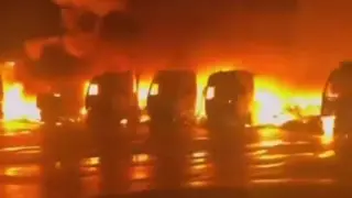 Горящие фуры на “Хоргосе“ попали на видео - разъяснение ДЧС