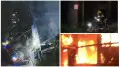 Ночной пожар в кафе тушили пожарные в Алматы