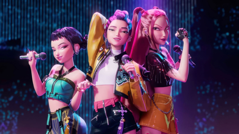 Кадр из мультфильма "K-Pop Demon Hunters"