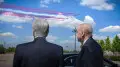 Небо в цветах турецкого флага. Кадры начала госвизита Эрдогана в Казахстан