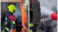 В Алматы сгорел припаркованный недалеко от акимата “Гелендваген“