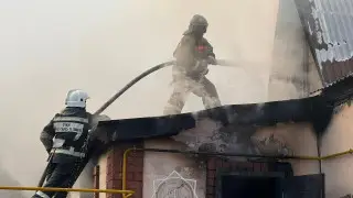 пожар в Астане