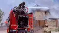 Крупный пожар сняли на видео в Астане