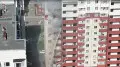 В Астане произошёл пожар в многоэтажке - видео