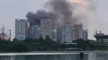 Жители Алматы сообщают о пожаре в районе Сайрана