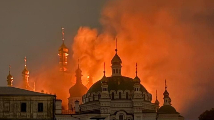 Киев подвергся масштабной атаке