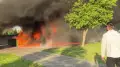 Видео пожара на детской площадке в Астане разлетелось в соцсетях