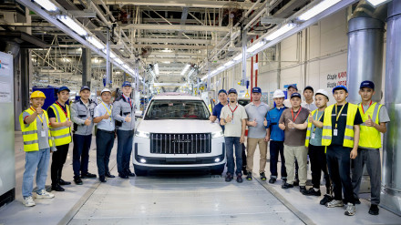 Производство JAECOO J7 PHEV на заводе AMMK. Фото: Astana Motors