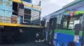 Автобус столкнулся с поездом в Астане