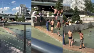 “Вы не на Майами-Бич“ – видео с купающимися в Большой Алматинке вызвало споры в сети