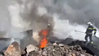 пожар в Шымкенте