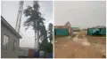 Вышка связи рухнула на магазин во время урагана - три человека пострадали в Актюбинской области