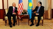Malaysia’s Prime Minister Datuk Seri Najib Tun Razak meets Kazakhstan’s Prime Minister Karim Massimov