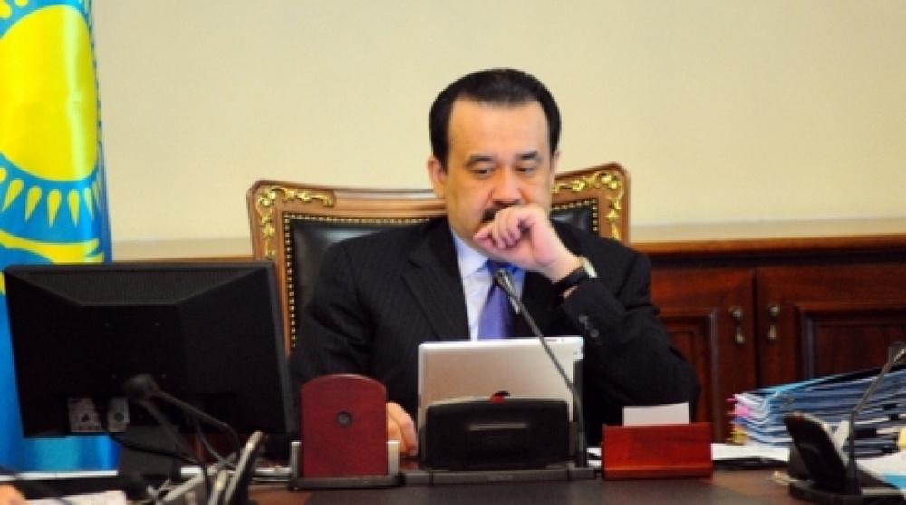 Prime Minister Karim Massimov meeting leaders of flagship French companies