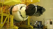 Upper-stage rocket for Express-AM4 satellite delivered to Baikonur