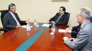 Kazakhstan’s PM Karim Massimov meets Dato' Shamsul Azhar Abbas, Malaysia’s Petronas President and CEO