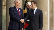 Nursultan Nazarbayev arrived in Paris