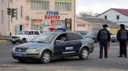 PHOTO: Police and military troops surrounded a region in Aktau