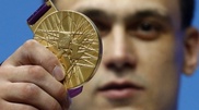 Almaty erects 300-kilogram medal in honor of 2012 Olympic winners