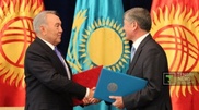 Kazakhstan’s President Nursultan Nazarbayev advised Kyrgyzstan not to rely excessively on foreign aid