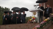 PHOTO: Anti-nuclear rally was held in the rain in Semei