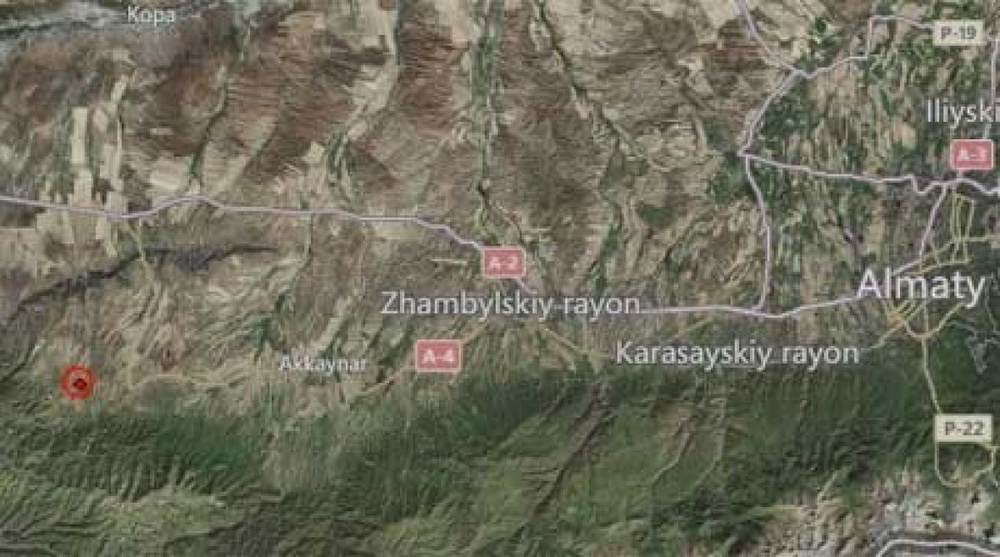 3.8-magnitude quake hit 100km from Almaty