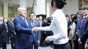 Nazarbayev told about woman's role in Kazakhstan society