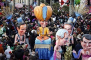 Austerity carnival mocks Italy's elections 