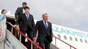 Nazarbayev arrives in Russia