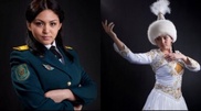 Kazakhstan selecting most beautiful lady-cop