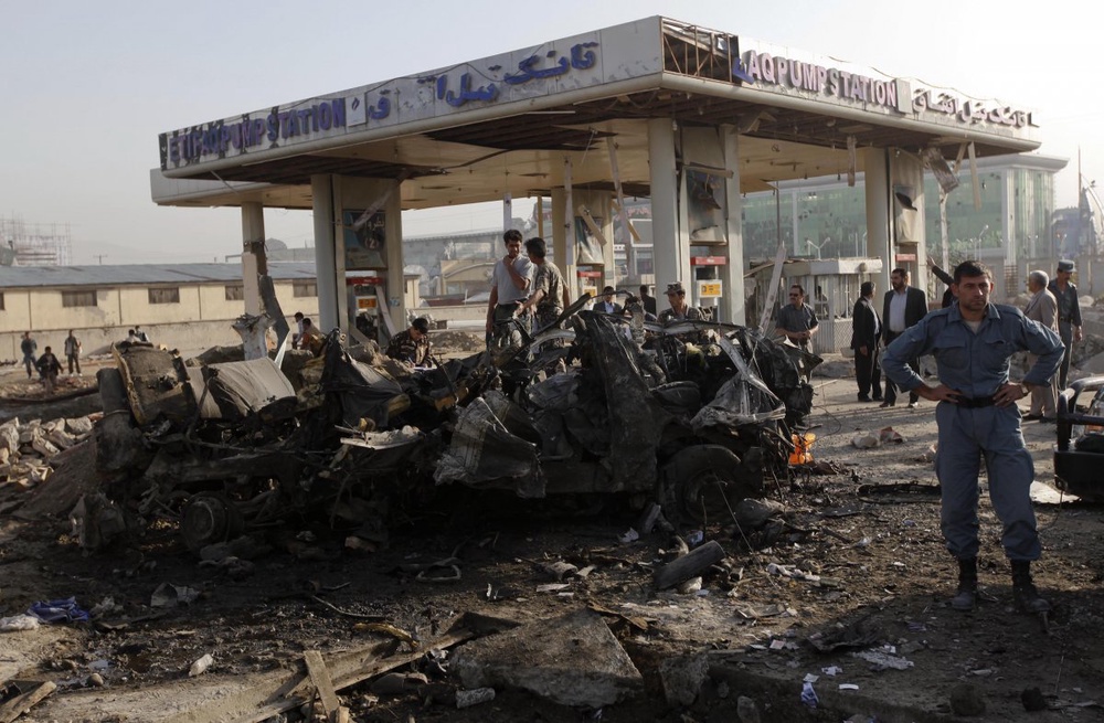 Afghan roadside bomb hits bus killing nine: officials 