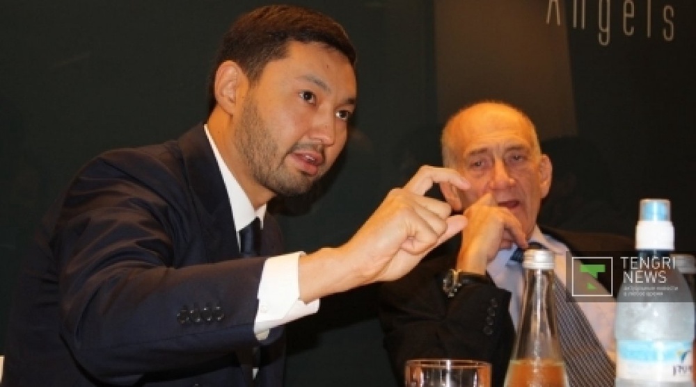 Kenes Rakishev and Ehud Olmert present global venture fund in Tel Aviv