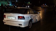 Car falls in two in accident in Almaty