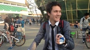 Almaty office workers switch to bicycles