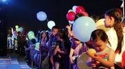 3,000 glowing balloons released in Almaty