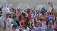 Twins parade in Pavlodar