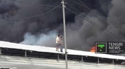 Fire breaks out at Almaty flea market