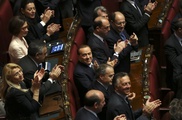 Berlusconi's party MPs threaten mass resignation if he is expelled