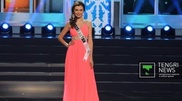 Aigerim Kozhakhan catwalks in bikini at Miss Universe